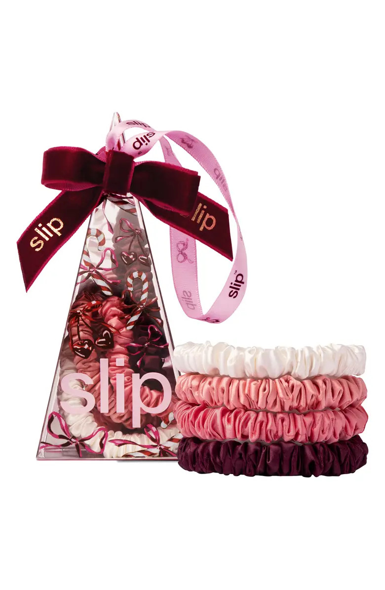 Pure Silk 4-Pack Skinny Scrunchie Ornament $34 Value | Nordstrom