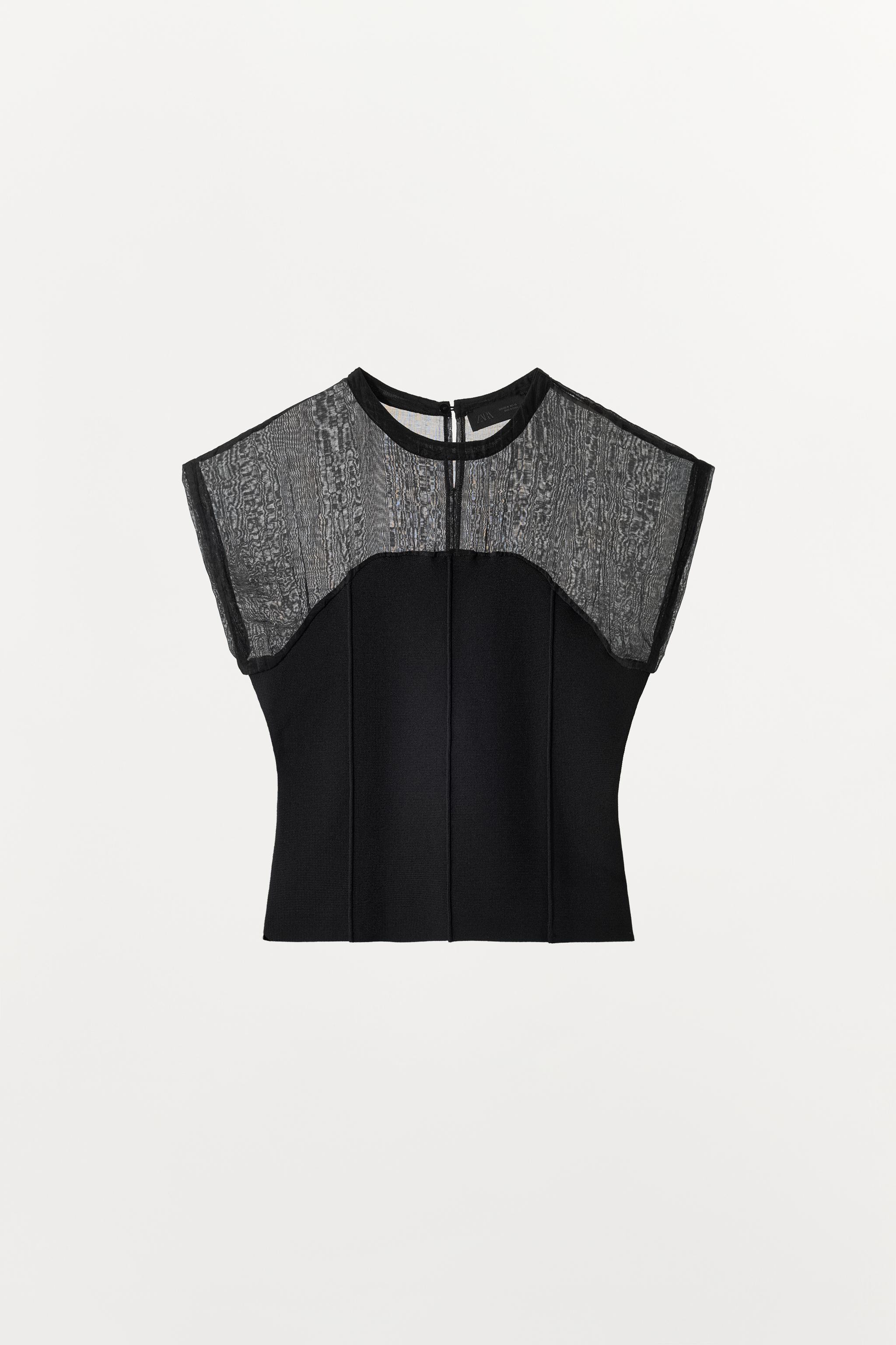 COMBINATION KNIT TOP | Zara US