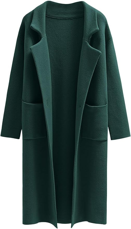 ANRABESS Women's Open Front Coatigan Jackets Long Knit Cardigan Sweaters 2024 Fall Fashion Sweate... | Amazon (US)