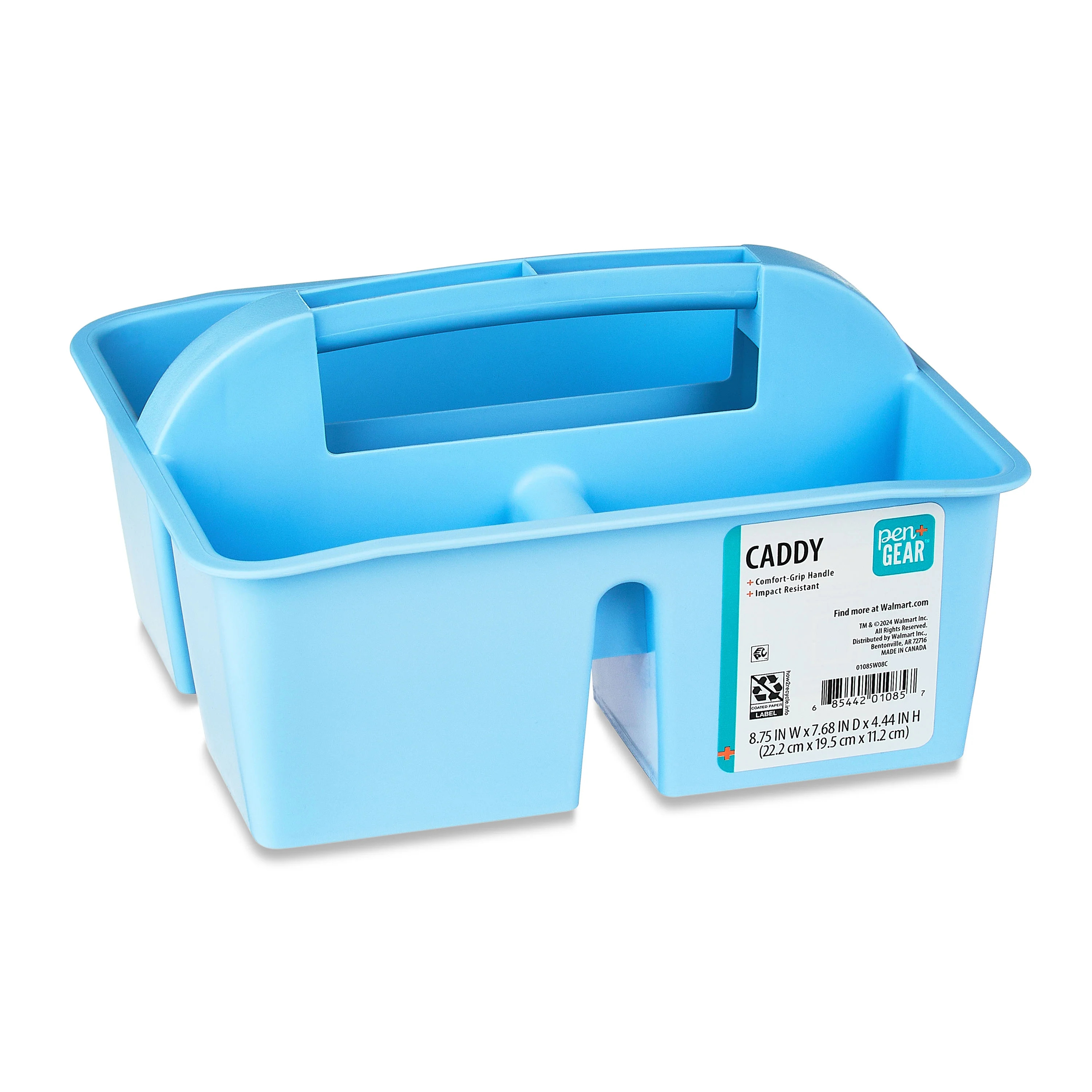 Pen+Gear Plastic Caddy, Desktop Craft and Hobby Organizer, Sky Blue, 1-Pack | Walmart (US)