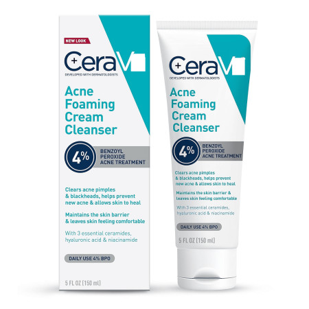 Ce-ra-ve Acne Foaming Cream Cleanser 5 fl oz | Walmart (US)