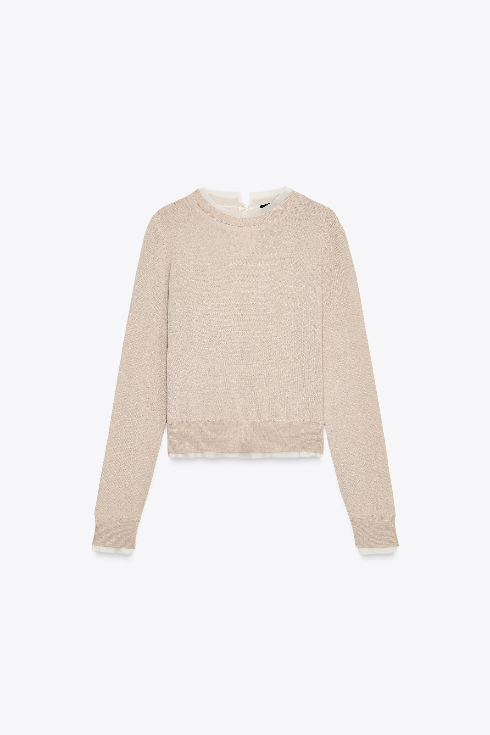 WOOL BLEND KNIT SWEATER | Zara US