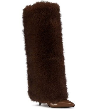 Omera Faux Fur Foldover Knee High Boots | Dillard's