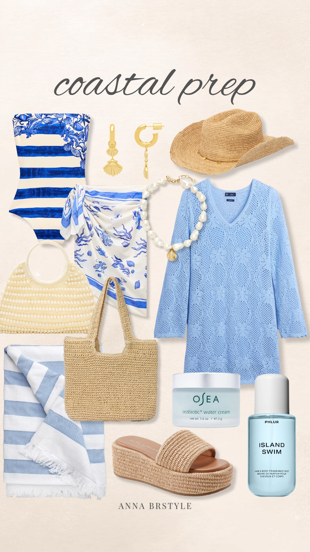 Dreaming of a coastal getaway? These are the pieces I’d pack every single time. From the blue and white swimwear to the breezy cover up, woven accessories, and that vacation scent everyone asks about, this roundup feels like summer by the water.

Coastal style, Beach vacation outfits, Resort wear, Blue and white fashion, Swimwear favorites, Raffia accessories, Coastal grandmother style, Vacation essentials, Beach cover up, Summer accessories, OSEA water cream, Island Swim perfume, annabrstyle

#LTKootd #LTKSeasonal #LTKSwim