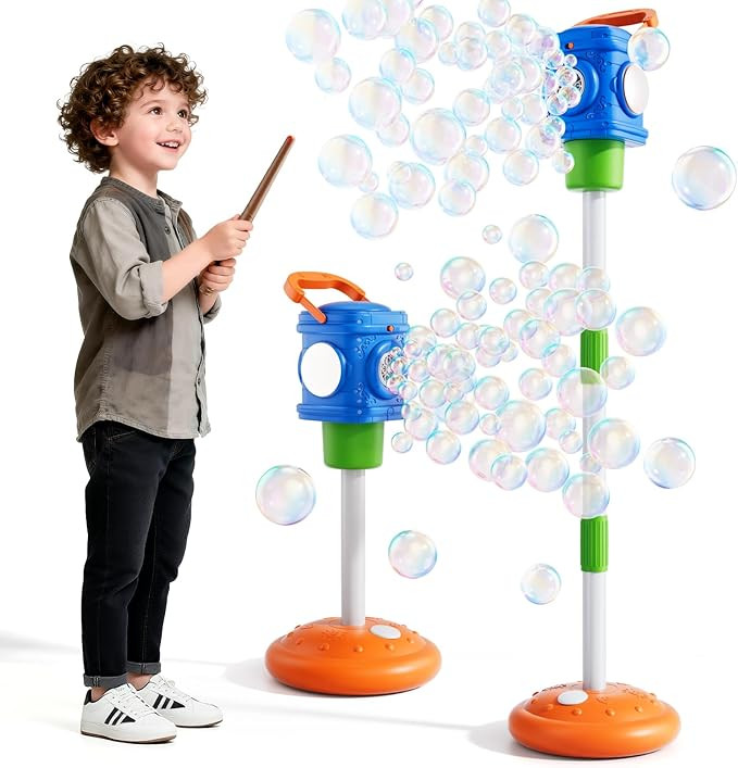 Amazon.com: 2-in-1 Remote Street Lamp Bubble Machine for Kids 3-6 4-8 Years Old Summer Outdoor Bu... | Amazon (US)