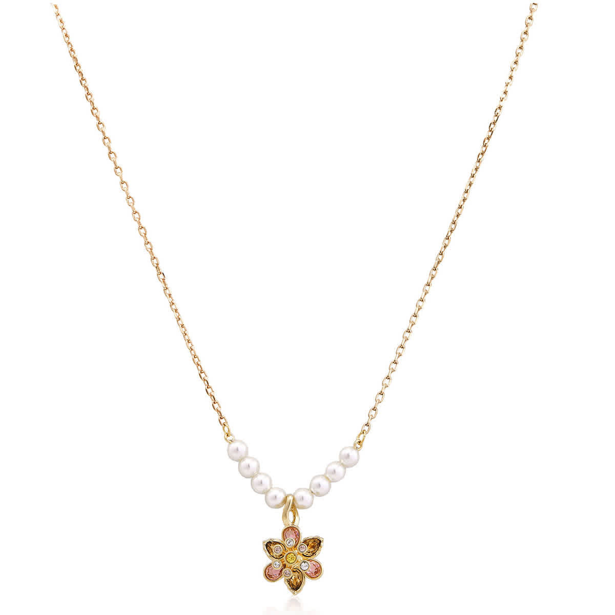 Swarovski Idyllia Crystal Pearl Flower Pendant Necklace | Jomashop.com & JomaDeals.com