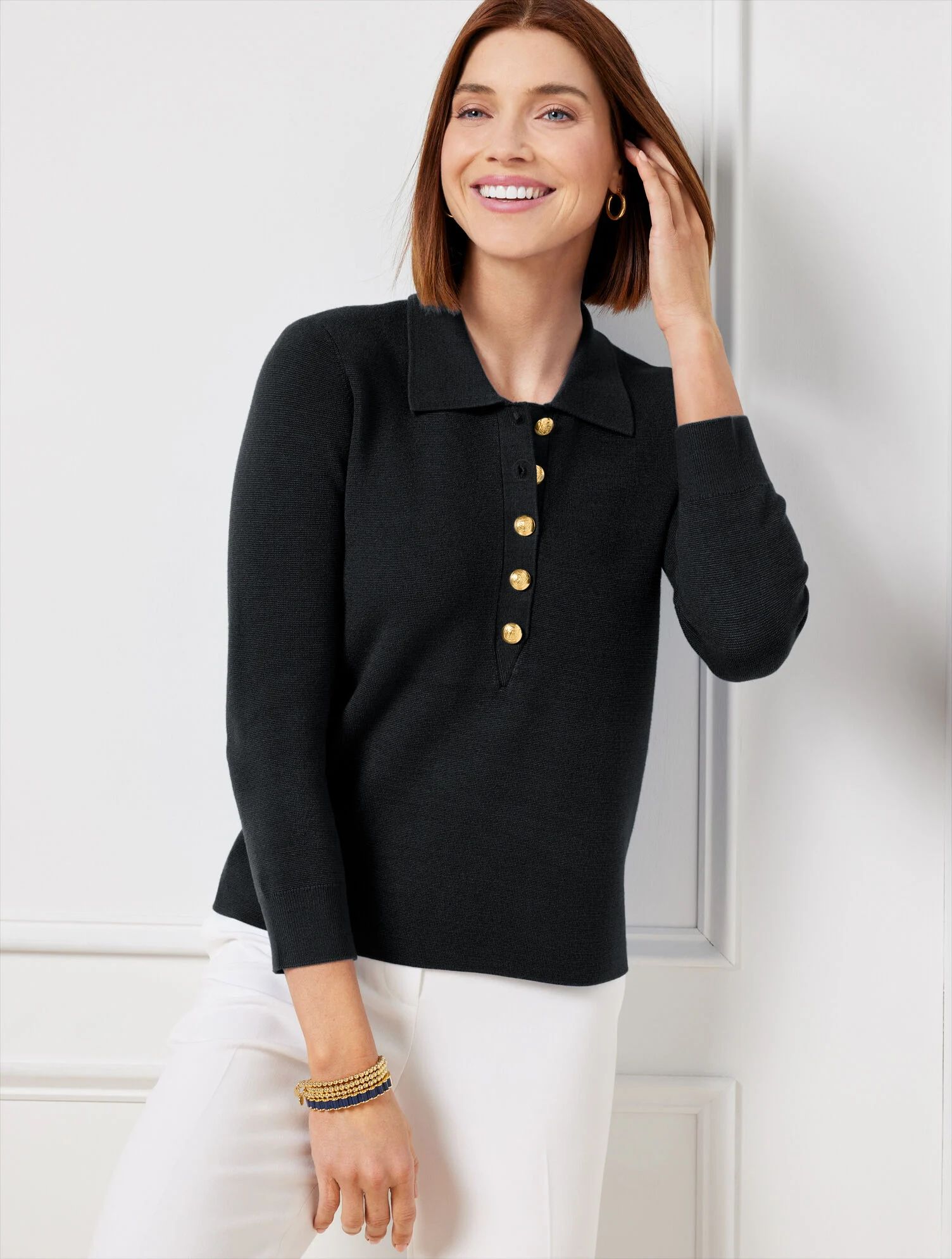 Johnny Collar Sweater | Talbots