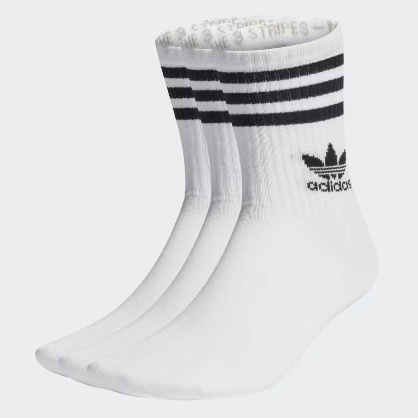Mid Cut Crew Socks 3 Pairs | adidas (UK)