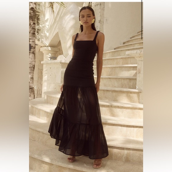 RUNAWAY THE LABEL TAHLIA MAXI DRESS - BLACK | Poshmark
