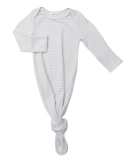 Gray Stripe Gown - Newborn | Zulily