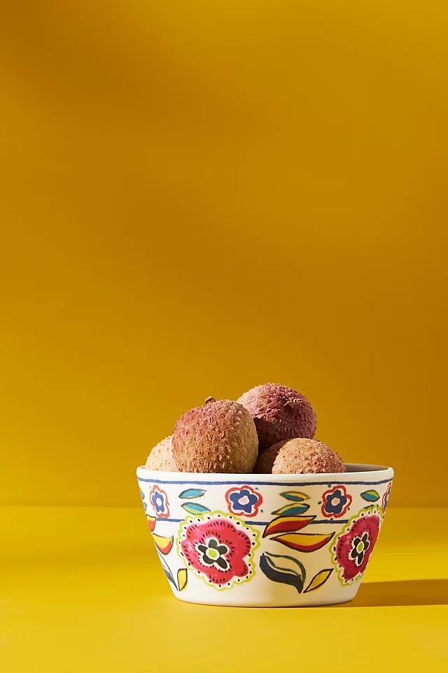 Bamboo Melamine Hibiscus Bowl | Anthropologie (US)