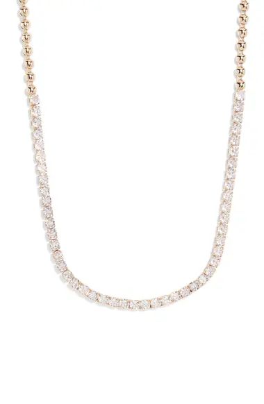 Nordstrom Ball Chain Tennis Necklace | Nordstrom