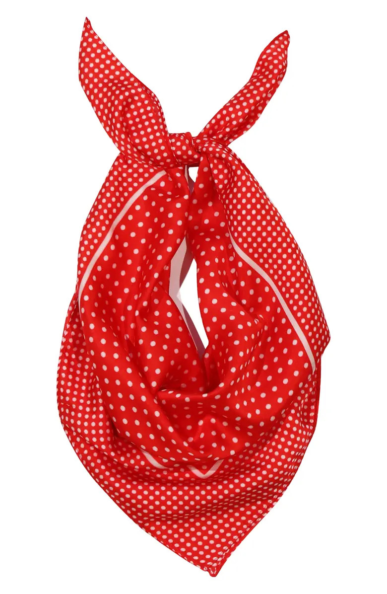 Isabella Polka Dot Square Scarf | Nordstrom