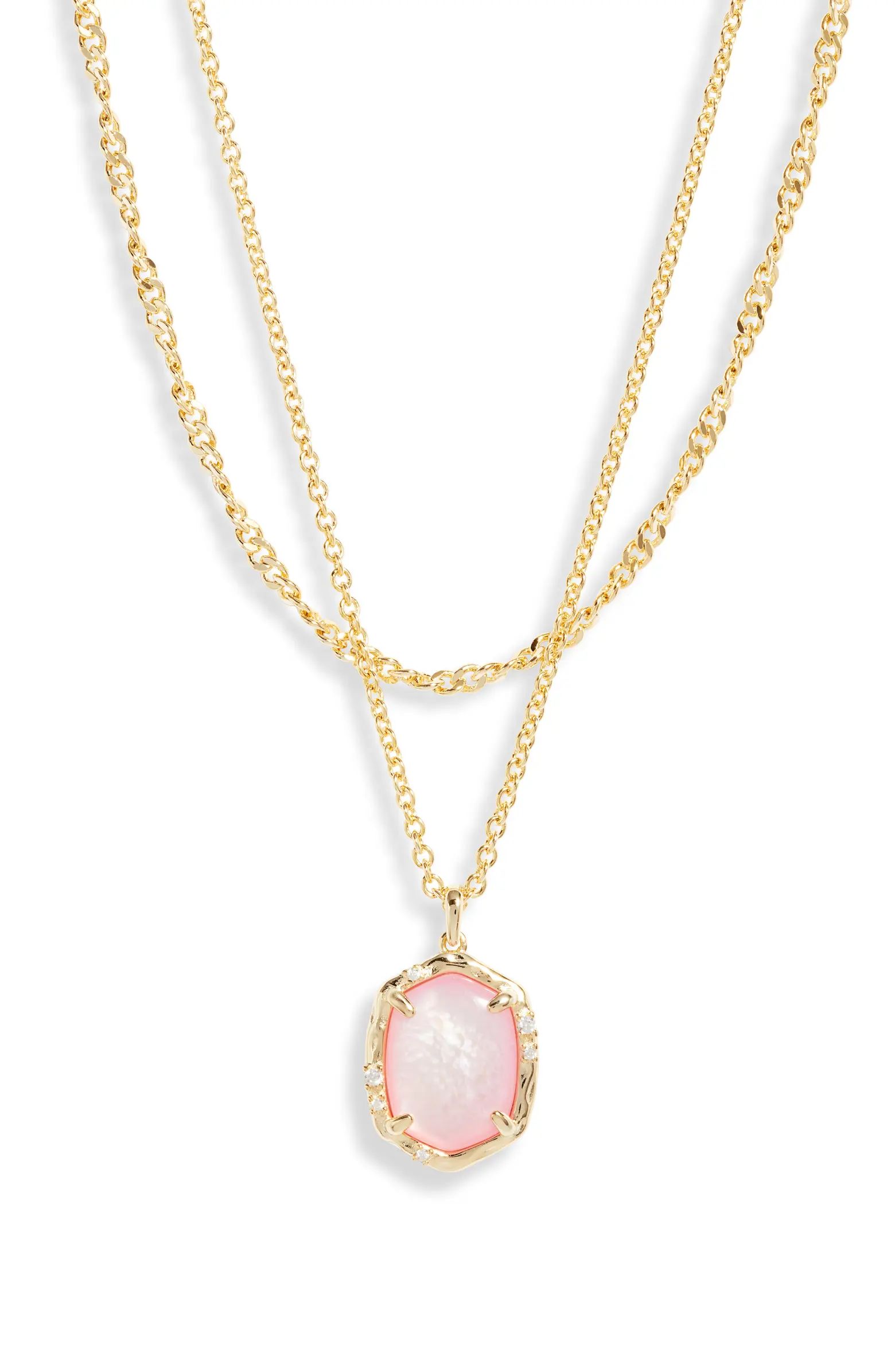 Kendra Scott Daphne Layered Coral Pendant Necklace | Nordstrom | Nordstrom