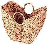 Vintiquewise Large Wicker Laundry Basket with Round Handles | Amazon (US)