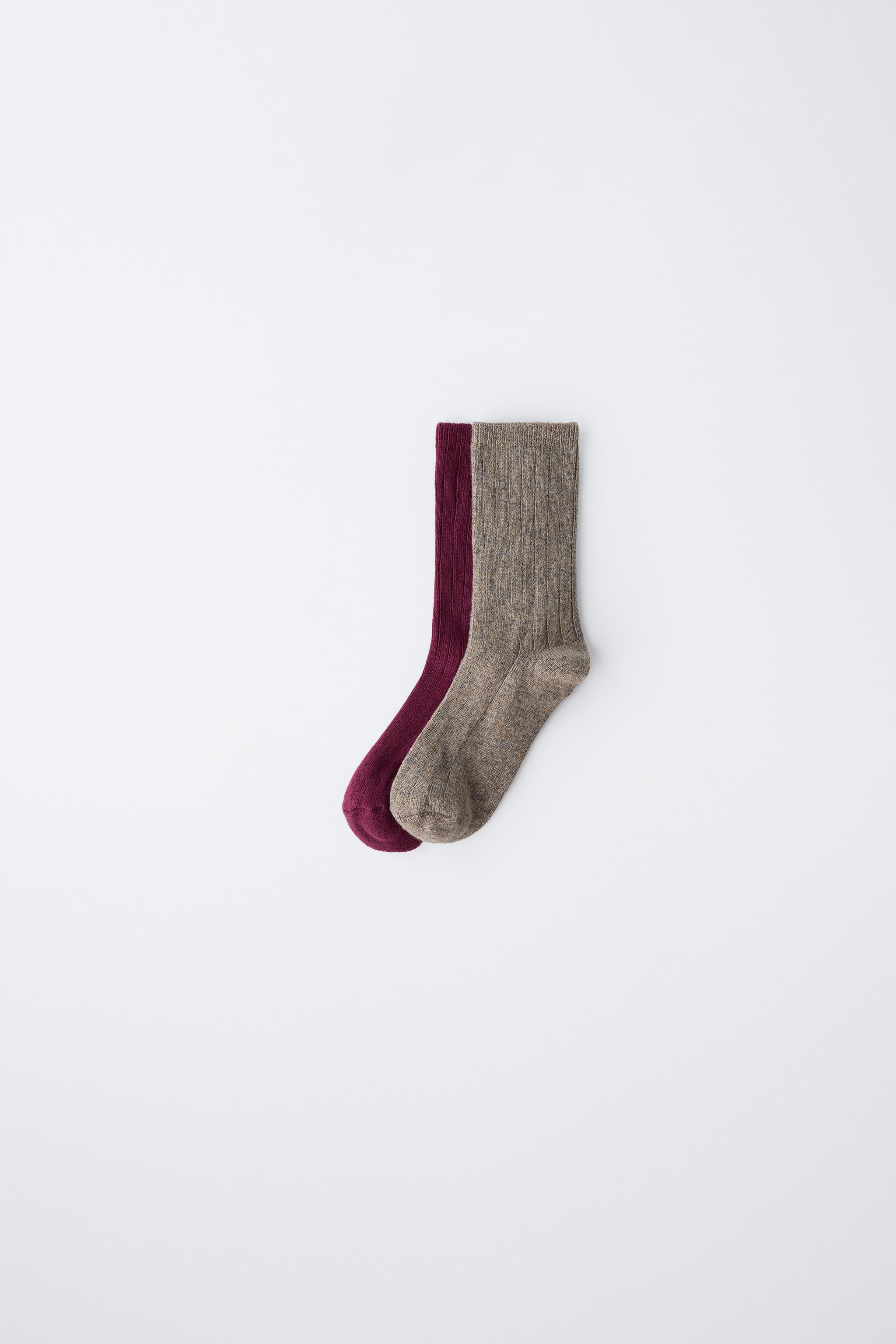 TWO-PACK OF LONG RIBBED SOCKS | Zara US