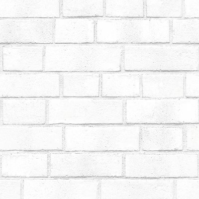 Textured Brick Peel & Stick Wallpaper White - Threshold™ | Target