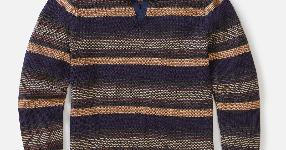 Liam Long Sleeve Sweater Polo | Marine Layer