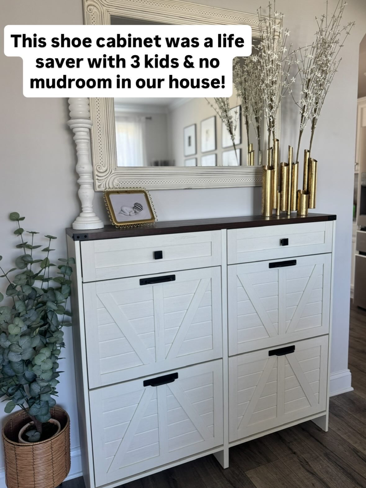 This shoe cabinet has been the best storage for our family!

#LTKHome