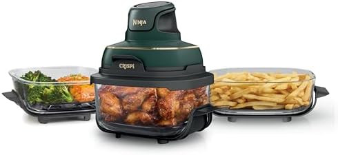 Ninja Crispi 5-in-1 Glass Air Fryer | With Nontoxic 2.5 QT, 4QT, 6-Cup Containers & Lids | Microw... | Amazon (US)