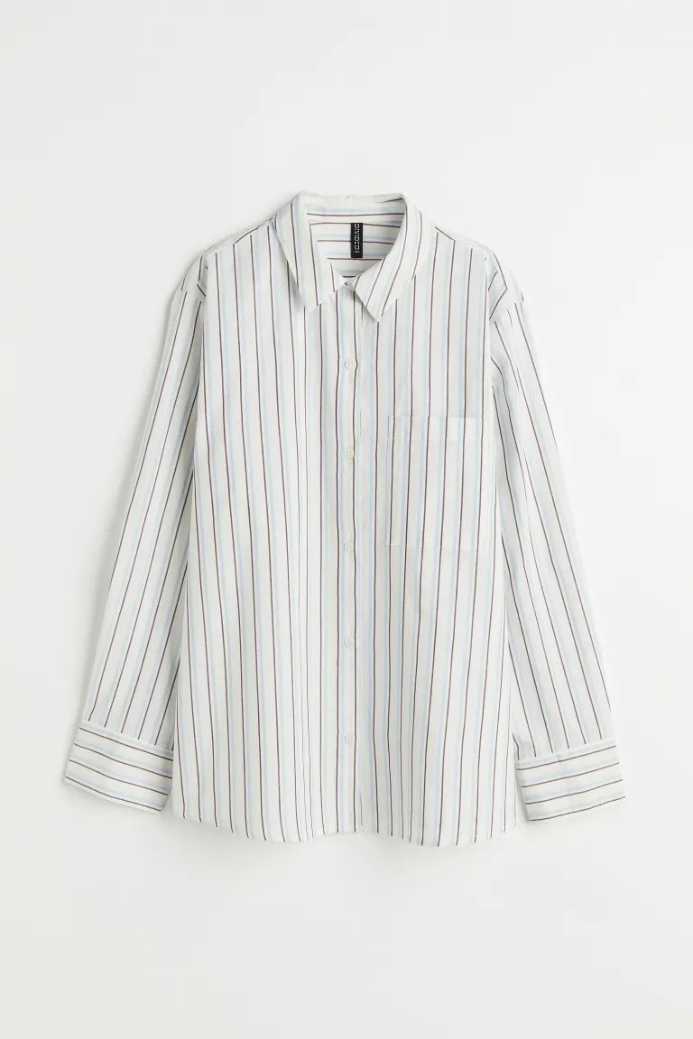 Oversized poplin shirt | H&M (US + CA)
