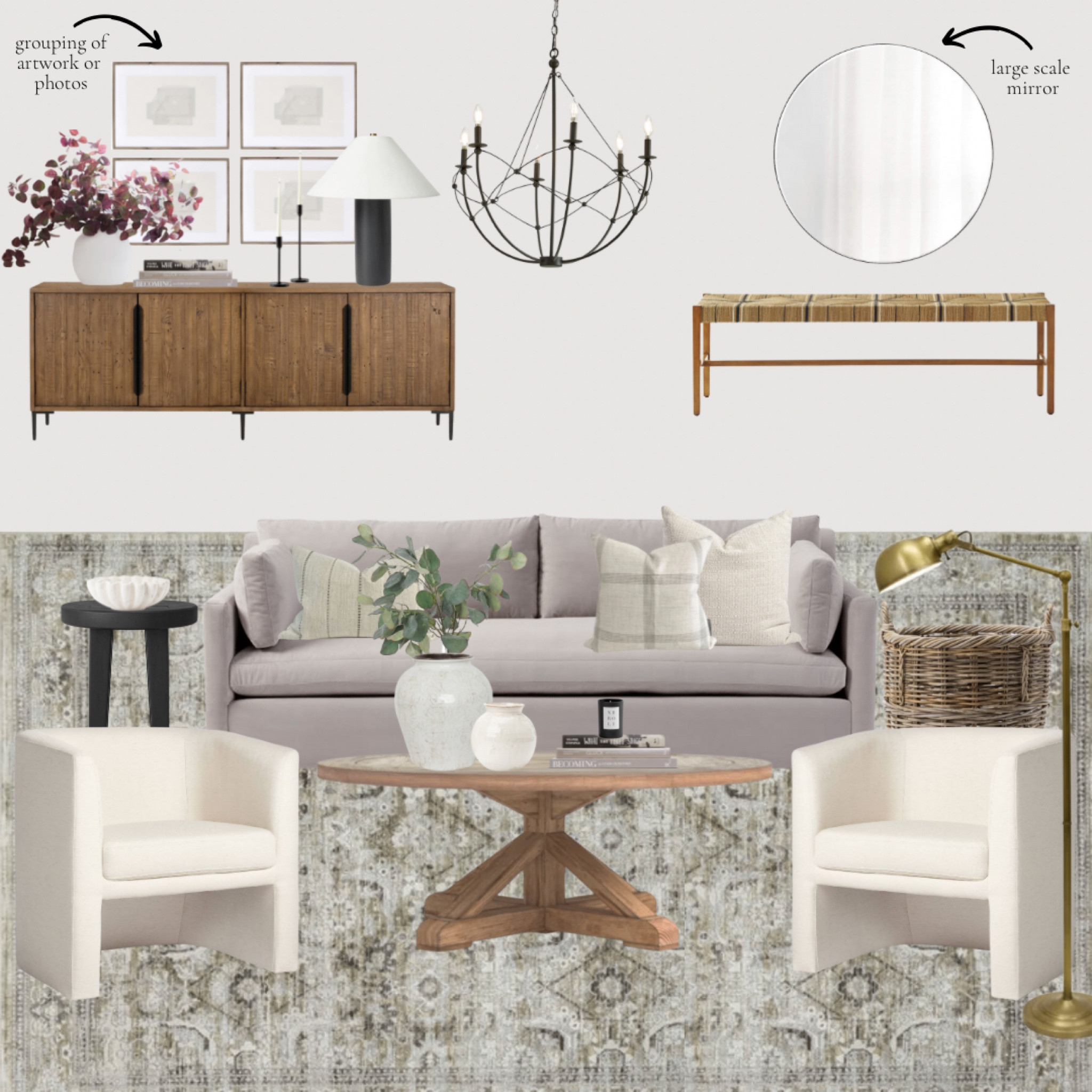 Transitional living room - bench is currently 20% off at Serena and Lily!

#LTKsalealert #LTKhome
