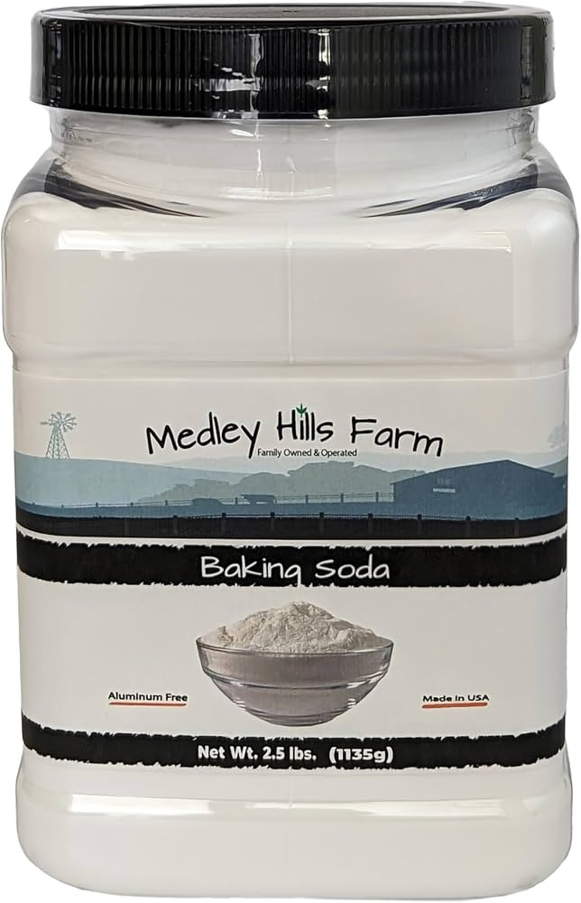 Baking Soda Aluminum Free By Medley Hills Farm 2.5 Lbs. in Reusable Container - Gluten-Free All P... | Amazon (US)