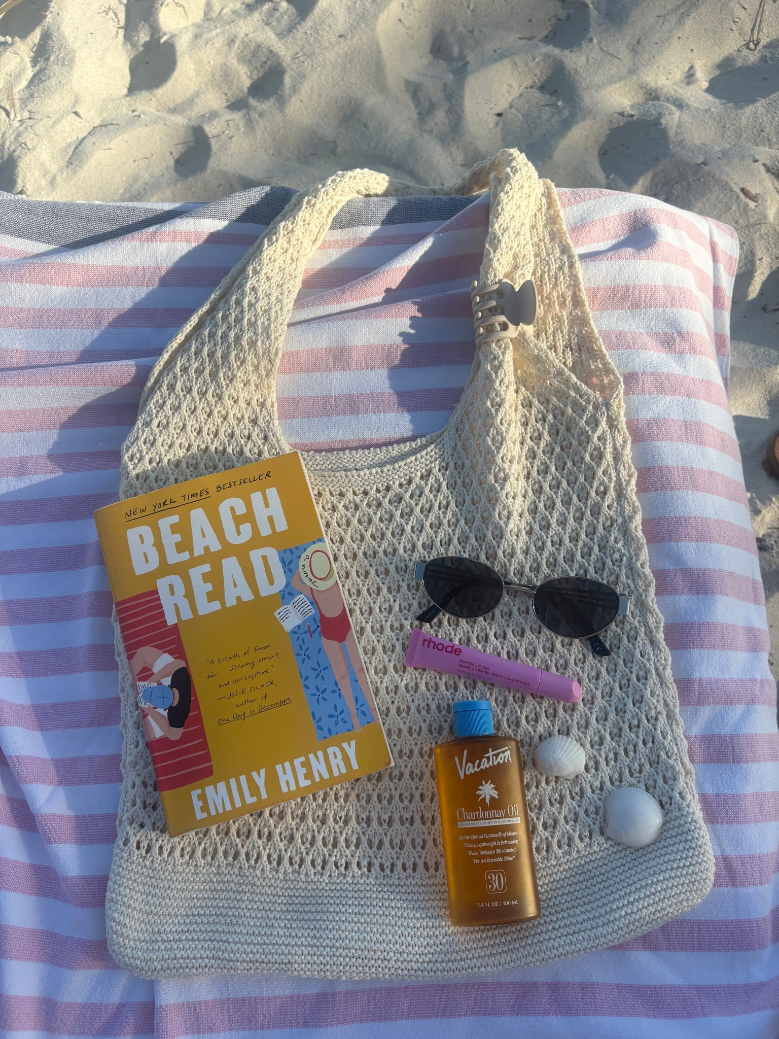 Beach bag check ☀️ what’s one thing you always bring to the beach? Everything in mine is linked on my LTK!

#LTKSwim #LTKTravel