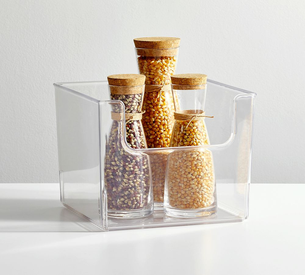 Clear Plastic Storage Front Access Bin Sets | Pottery Barn (US)