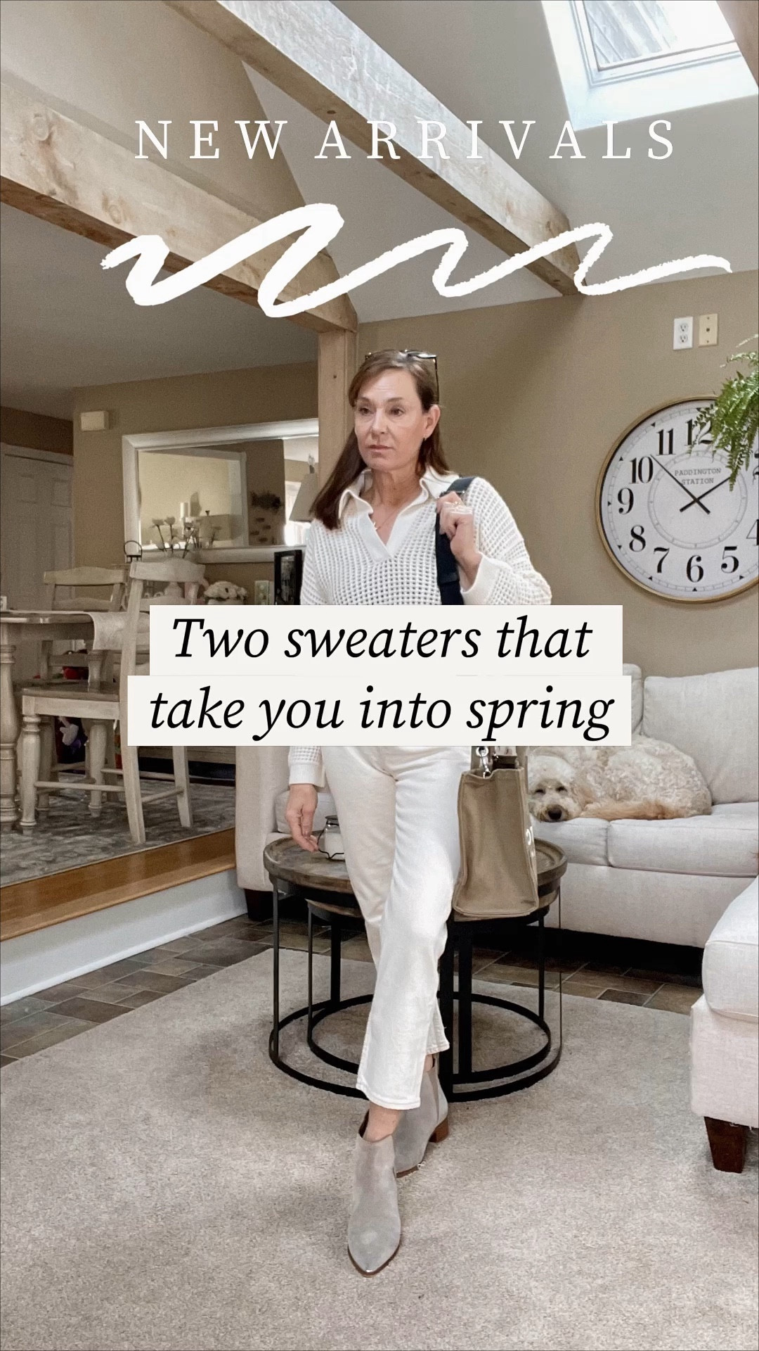 Who isnt looking forward to spring?? January seemed like a year and February is just flying by. These two new Abercrombie sweaters are perfect for transition into spring and even summer ! 
I’m wearing a cami top under the open net sweater. You could also wear a pretty lace bralette instead in warmer weather.  The V-neck sweater comes in for colors. All of them are beautiful, including the buttercup yellow. I’m wearing my normal size in both which is an Xs. 

#LTKover40 #LTKstyletip #LTKSeasonal