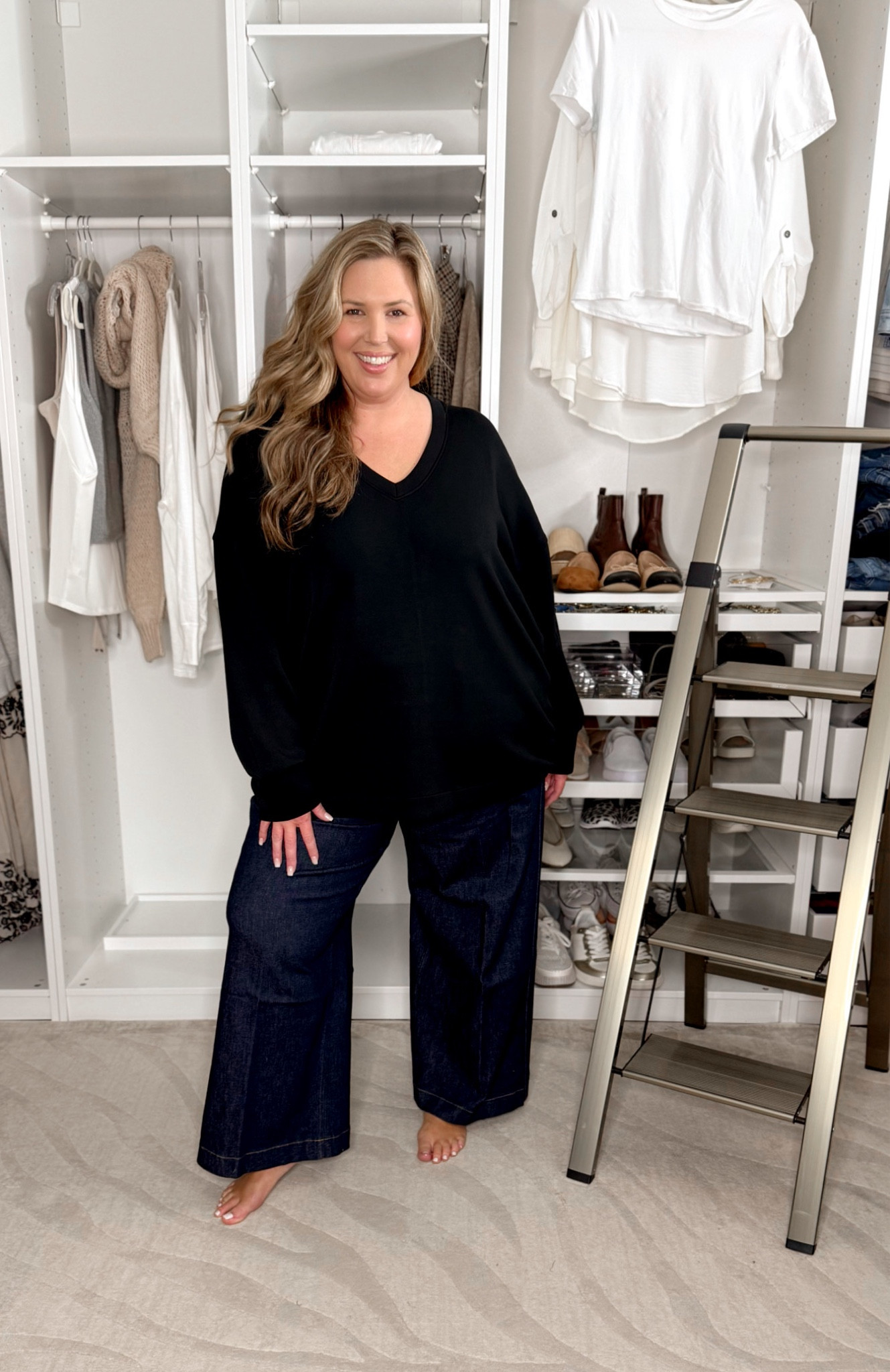Spanx has all the fall essentials that are classic and timeless! Wearing the new spanx shape jeans in a 3x petite (they run really long, so at 5’8 the length is perfection in petite) I sized up to the 3x in the vneck tunic for length! 

Fall fashion, fall outfit inspo, fall trends, plus size outfit inspo, plus size fashion, everyday style

#LTKStyleTip #LTKSeasonal #LTKPlusSize