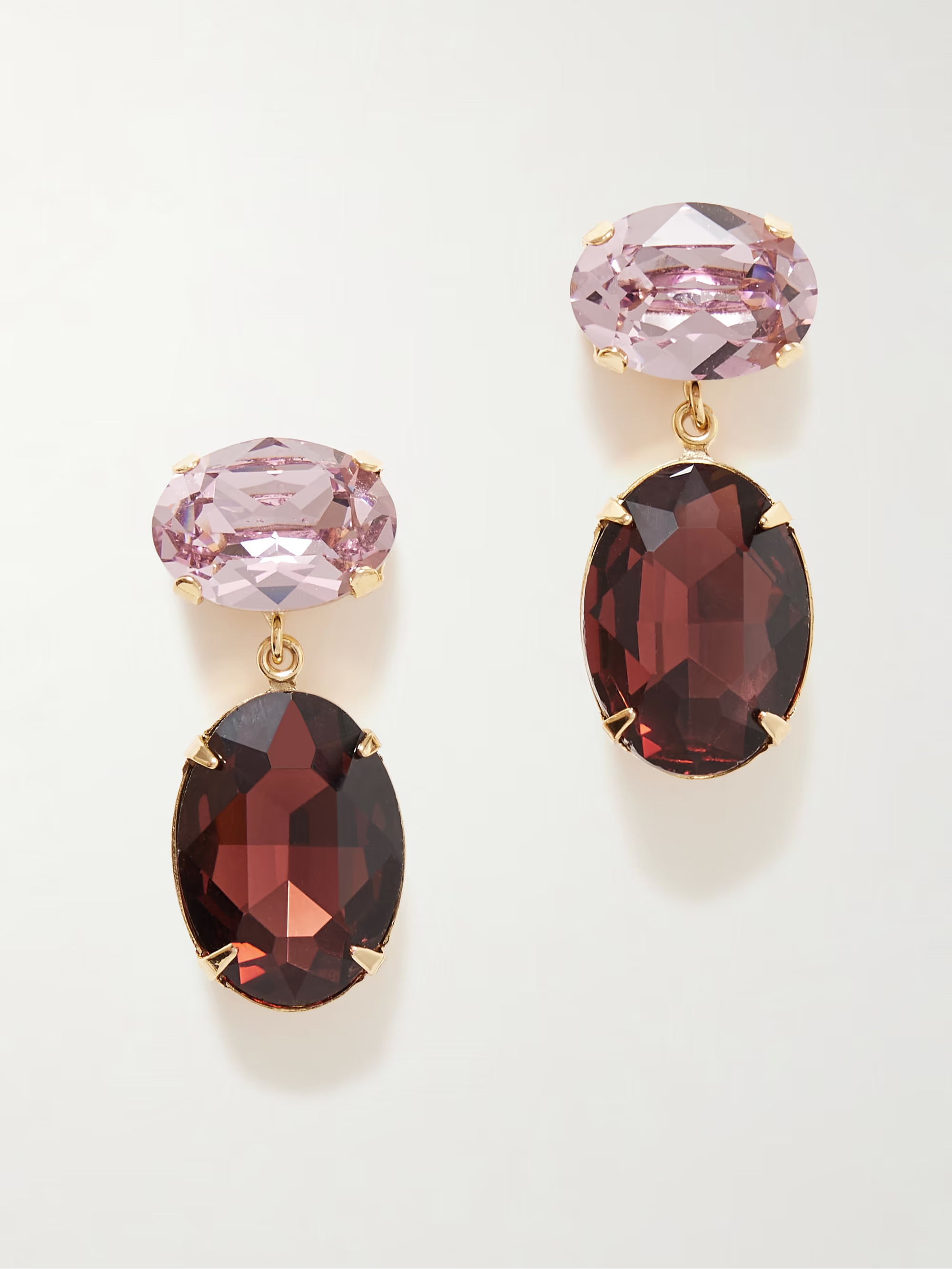Lenora gold-plated crystal earrings | NET-A-PORTER APAC