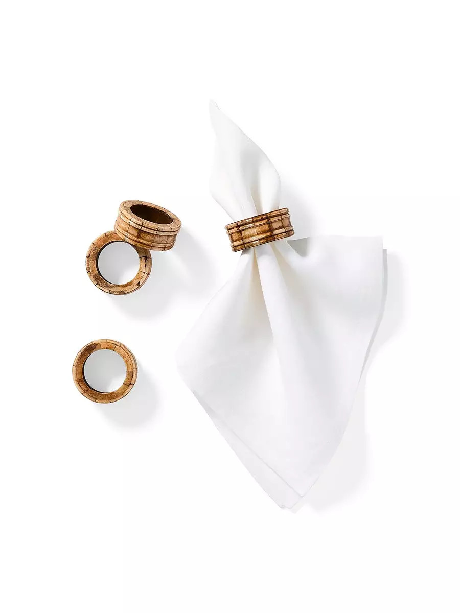 Reed Bone Napkin Rings (Set of 4) | Serena and Lily