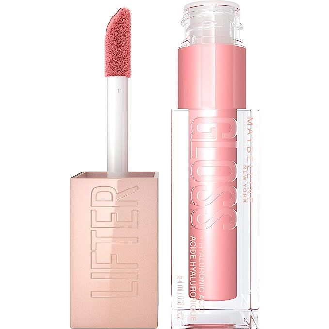 Maybelline Lifter Gloss Hydrating Lip Gloss with Hyaluronic Acid, Reef, 0.18 Ounce | Amazon (US)