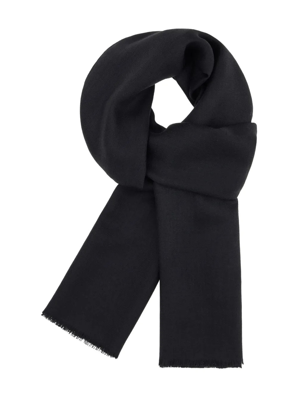 Boggi Milano Schal Aus Woll-Seidengemisch | Schwarz | FARFETCH | Farfetch Global