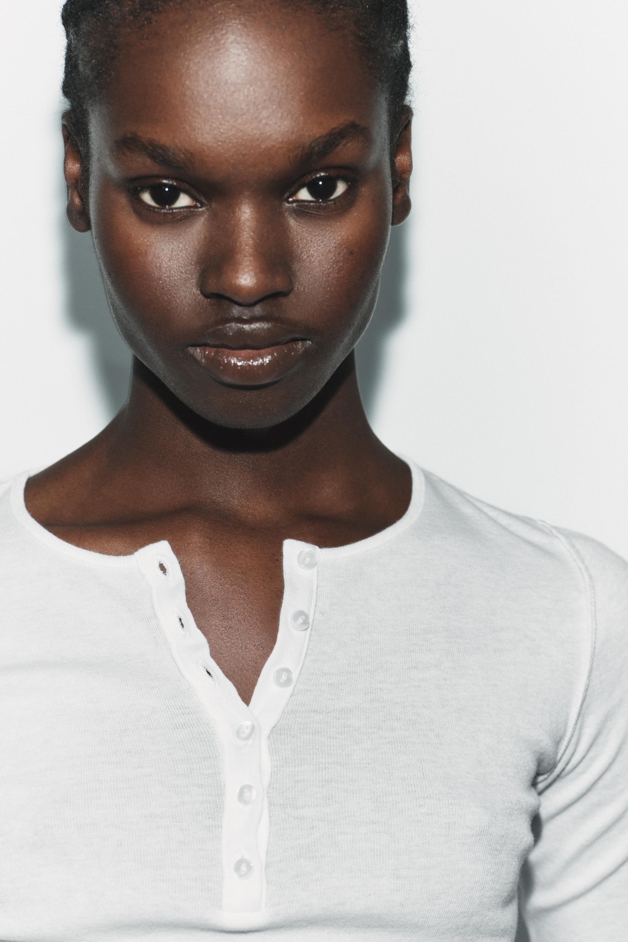 HENLEY NECK T-SHIRT | Zara UK