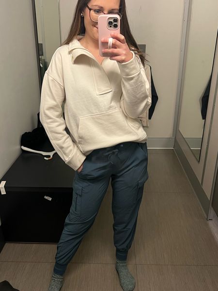 This sweatshirt is an affordable aerie dupe! Super soft and looks like it’s straight from the brand. Pants are such a great material, I’d call them a great dupe for Lou and grey joggers. 

Sizing:
Sweatshirt: s
Joggers: s

#LTKfit #LTKstyletip #LTKunder50
