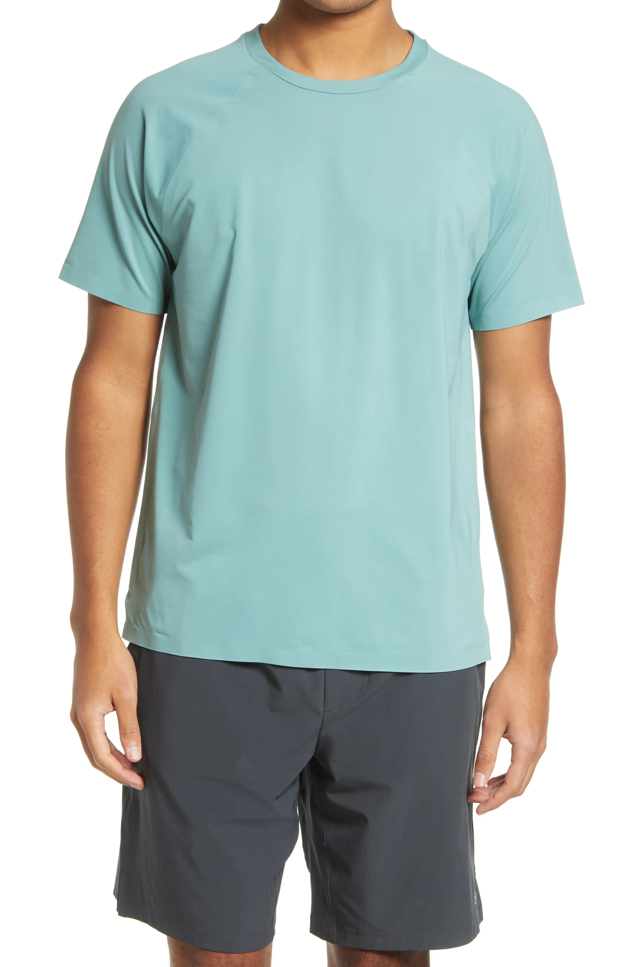 Alo Men's Idol Stretch T-Shirt in Blue Agave at Nordstrom, Size Large | Nordstrom