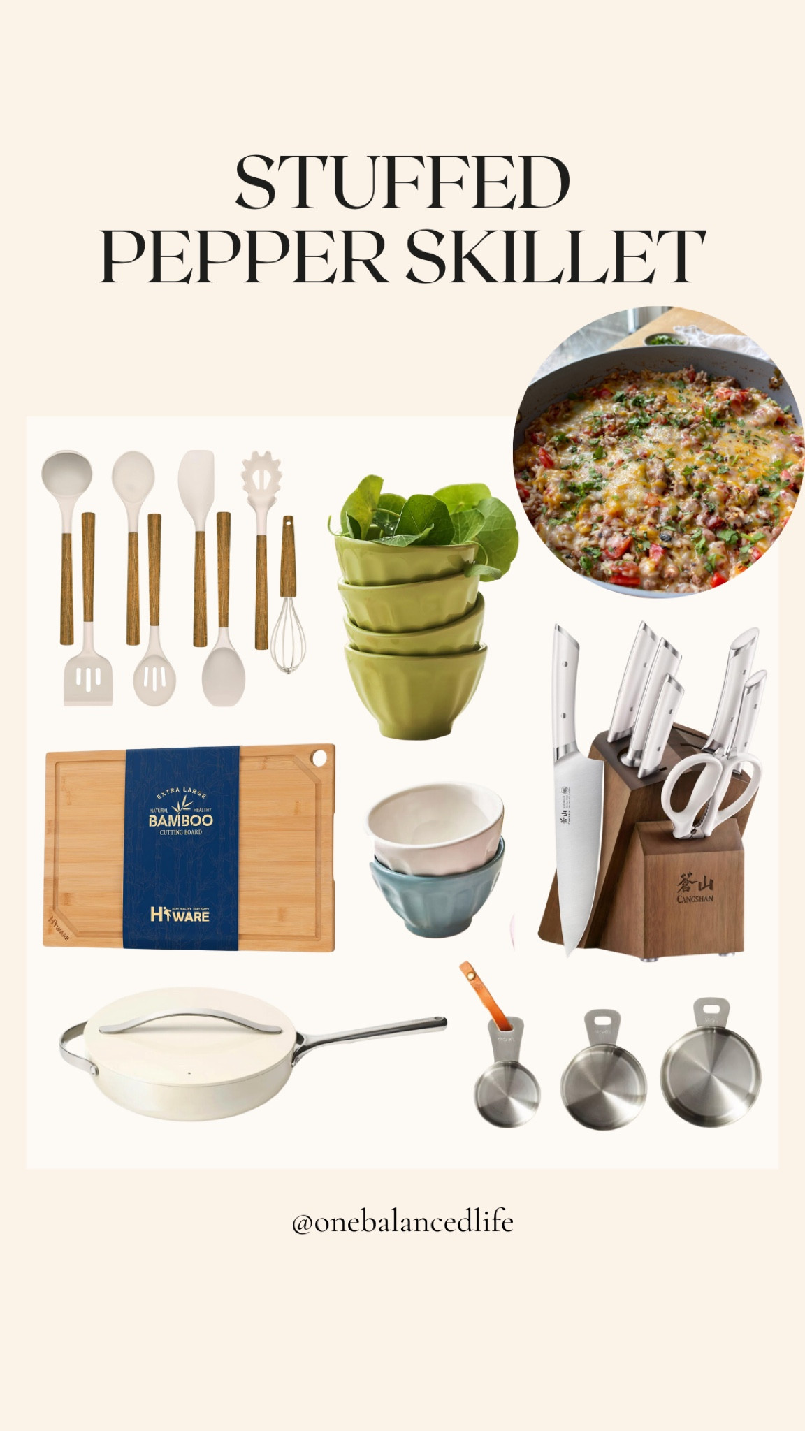 Stuffed pepper skillet recipe 

#LTKFindsUnder50 #LTKHome #LTKFindsUnder100