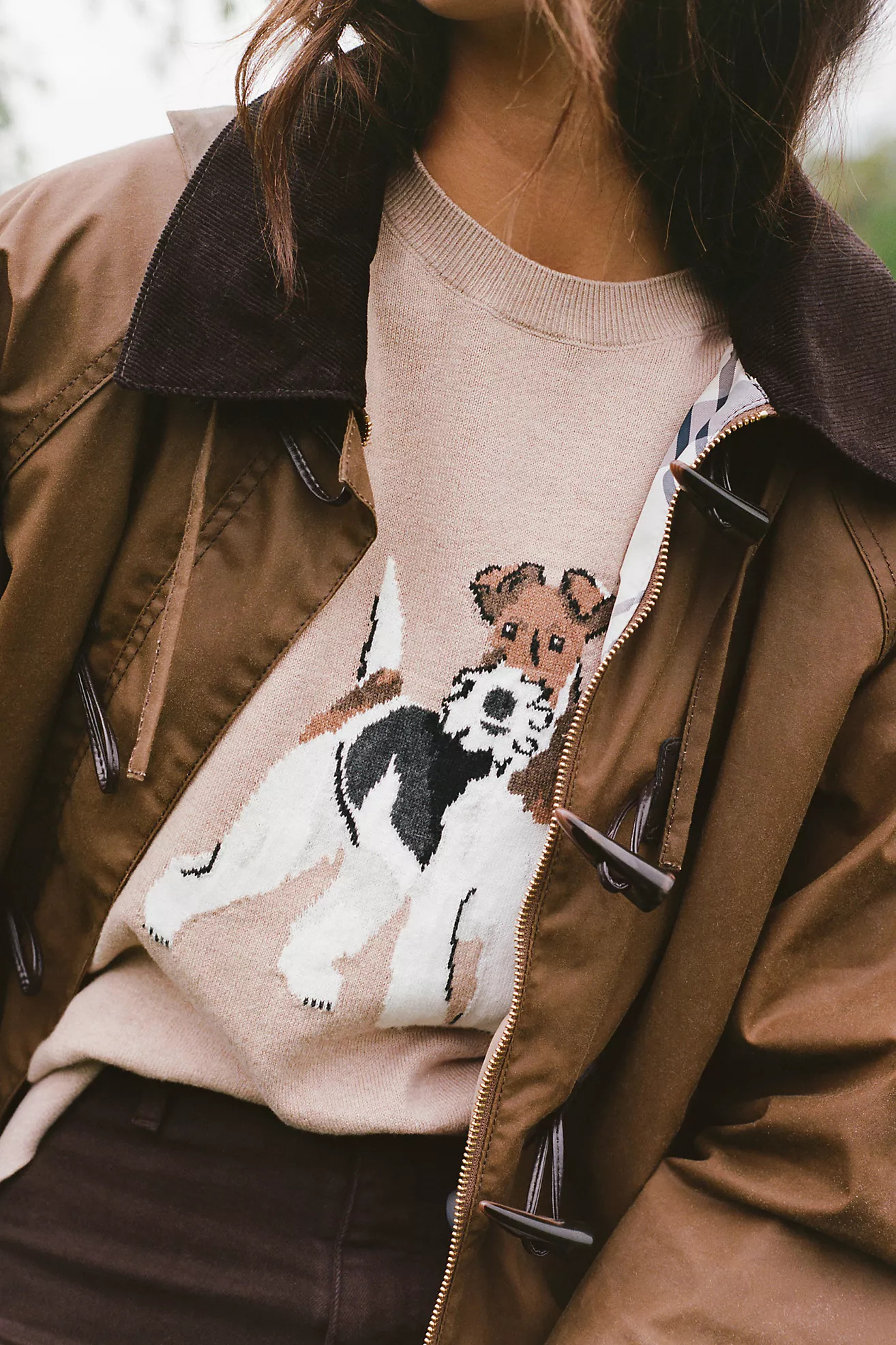 Barbour Fareham Crew-Neck Dog Icon Sweater | Anthropologie (US)
