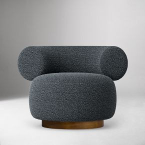 Dillon Rounded Swivel Chair | West Elm (US)