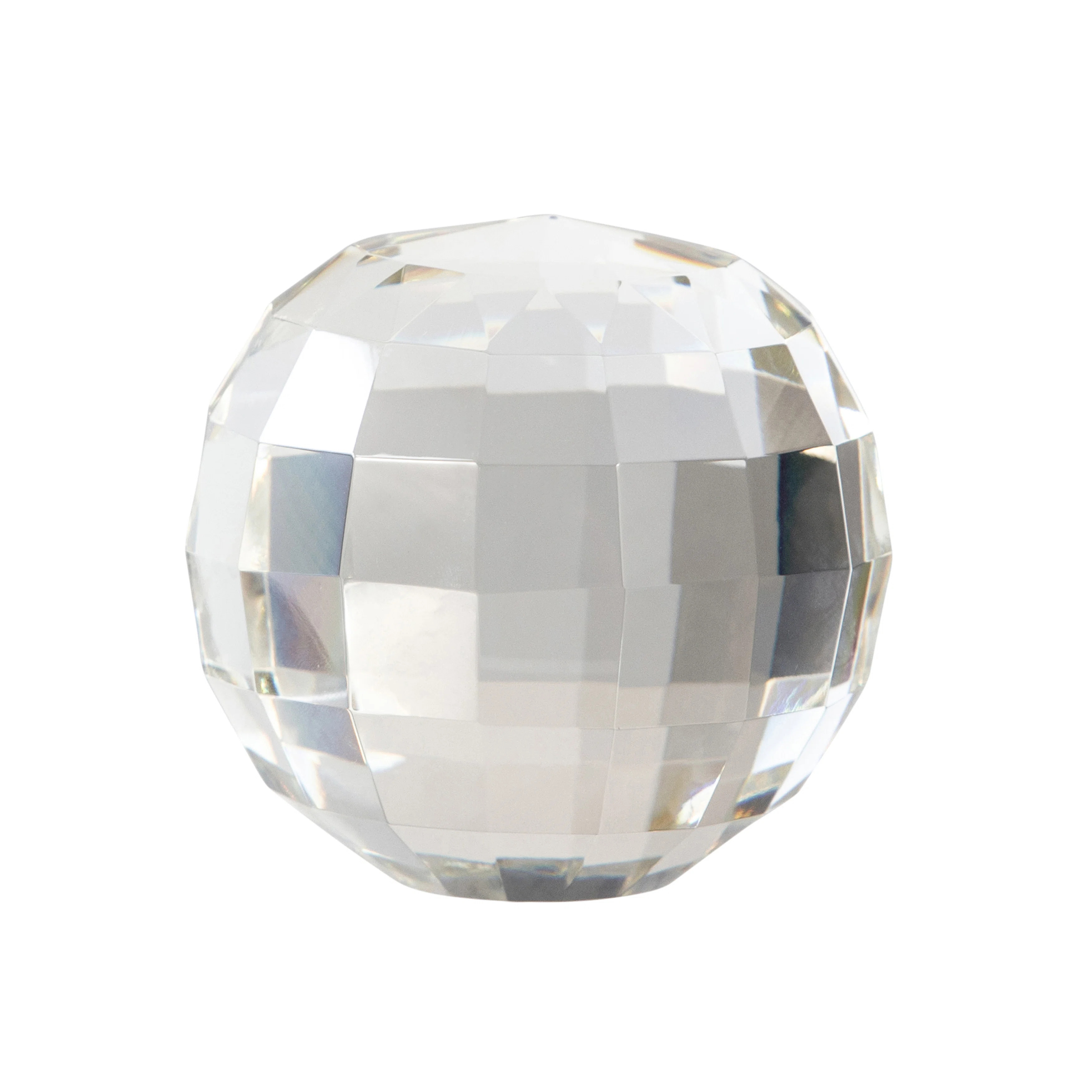 Livesay Glass and Crystal Decorative Orb Modern Faceted Design Sleek Contemporary Accent Sphere H... | Wayfair North America