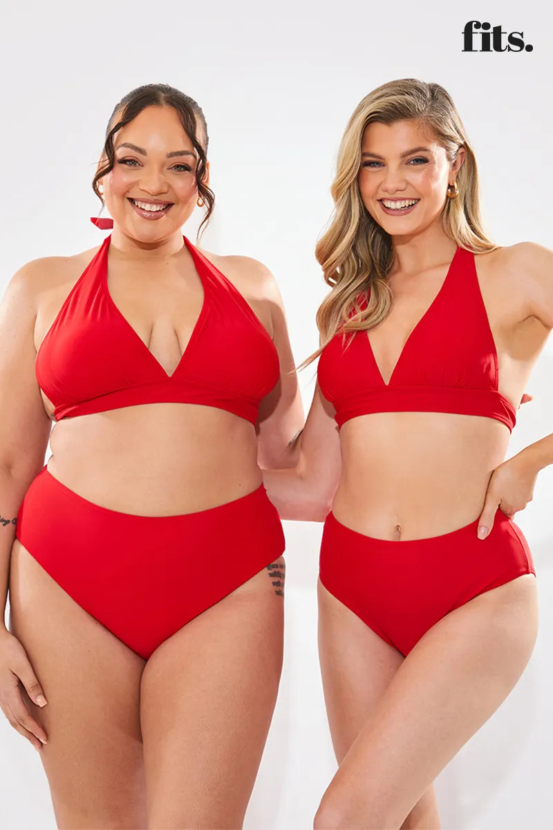 Sculpt And Control High Waist High Leg Bikini Bottom | In The Style (UK)