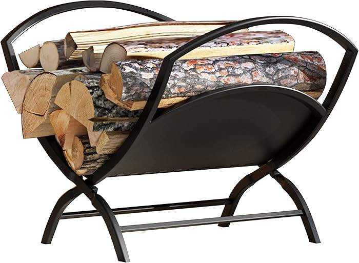 Fireplace Log Holder Folding Firewood Rack Indoor, Outdoor Firewood Rack,Stacking Rack,Storage Ra... | Amazon (US)
