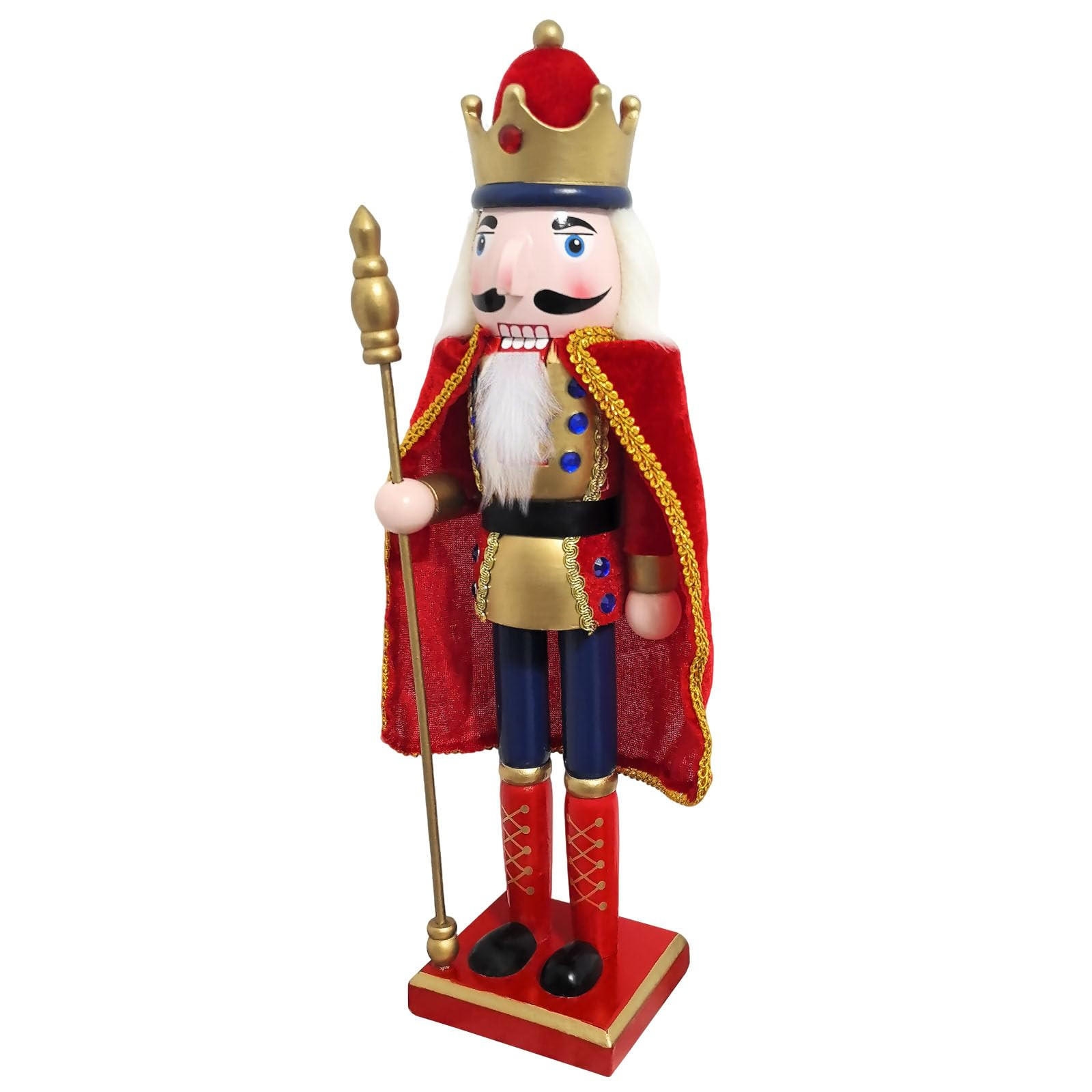 15 Inch Christmas Decorations Nutcracker Ornaments,Wooden Nutcracker Figures,Festive Collectible ... | Amazon (US)