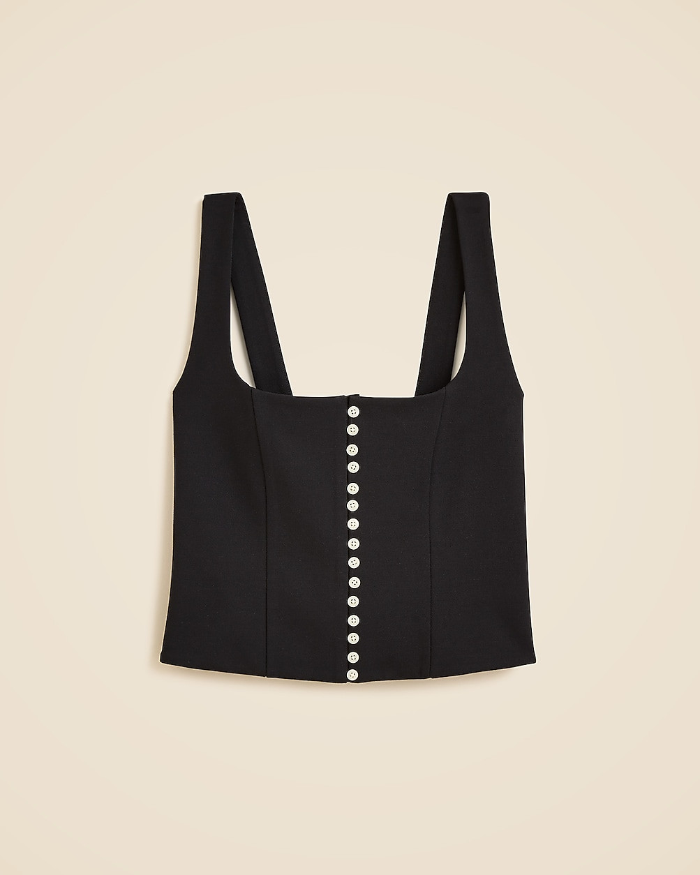 Corset top in stretch ponte | J. Crew US