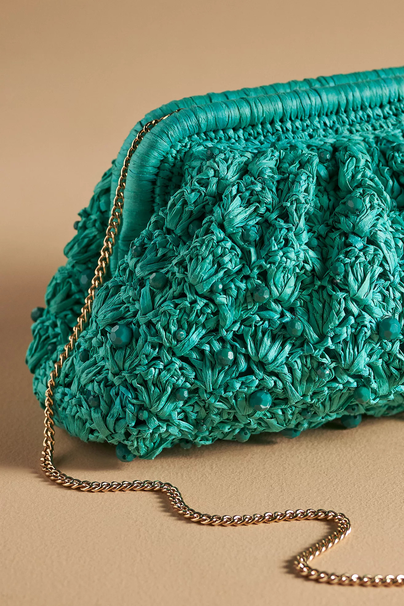 The Frankie Clutch: Embellished Raffia Edition | Anthropologie (US)