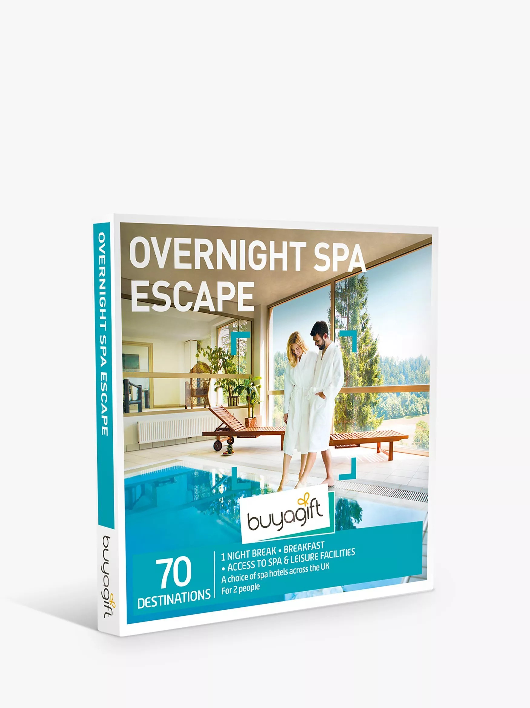 BuyagiftOvernight Spa Escape for Two Gift Experience | John Lewis (UK)