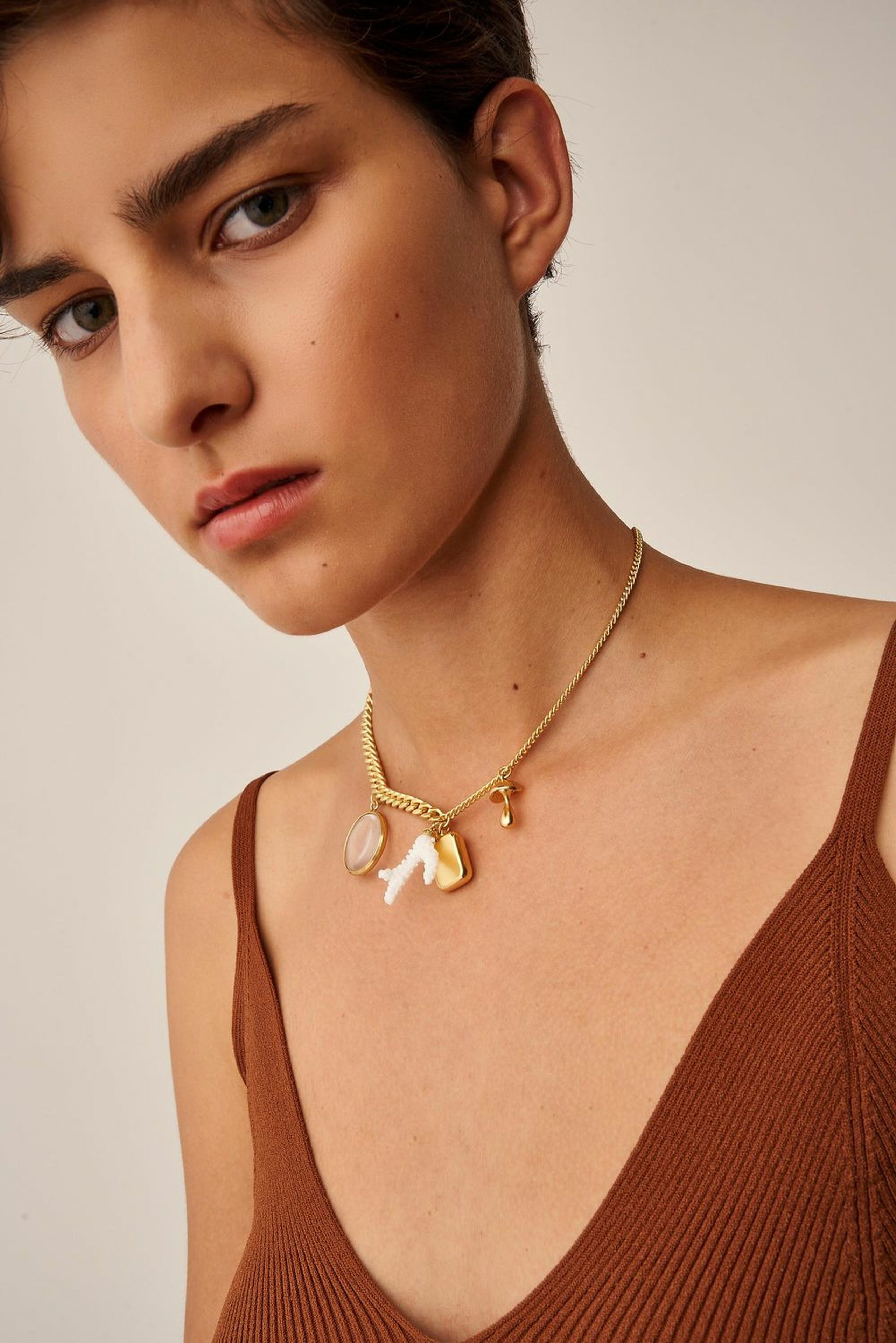 Oroton Sophie Worn Gold Necklace | Oroton