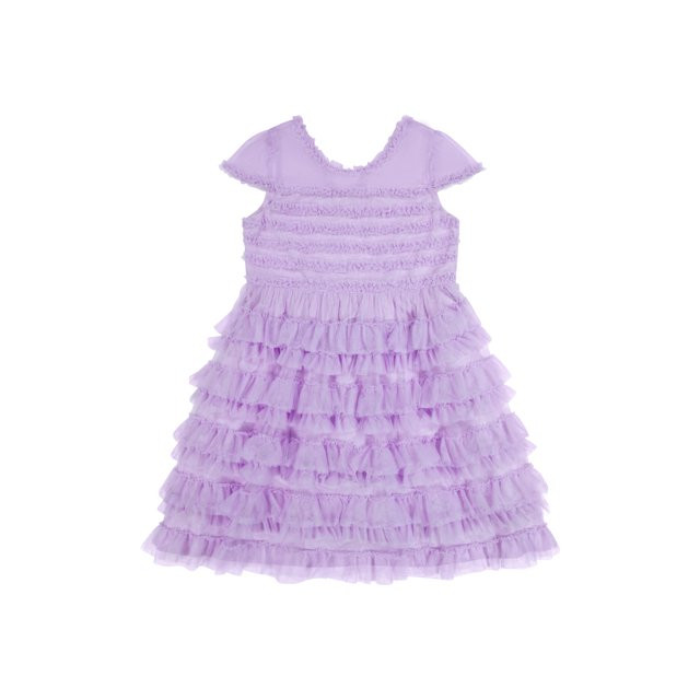 Kensie Girl Ruffle Mesh Special Occasion Dress, Sizes 4-16 | Walmart (US)